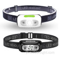 Novo super pequeno peso leve XPE 3W 250lumens Bright Headlamp LED USB Recarregável para corrida, caminhada